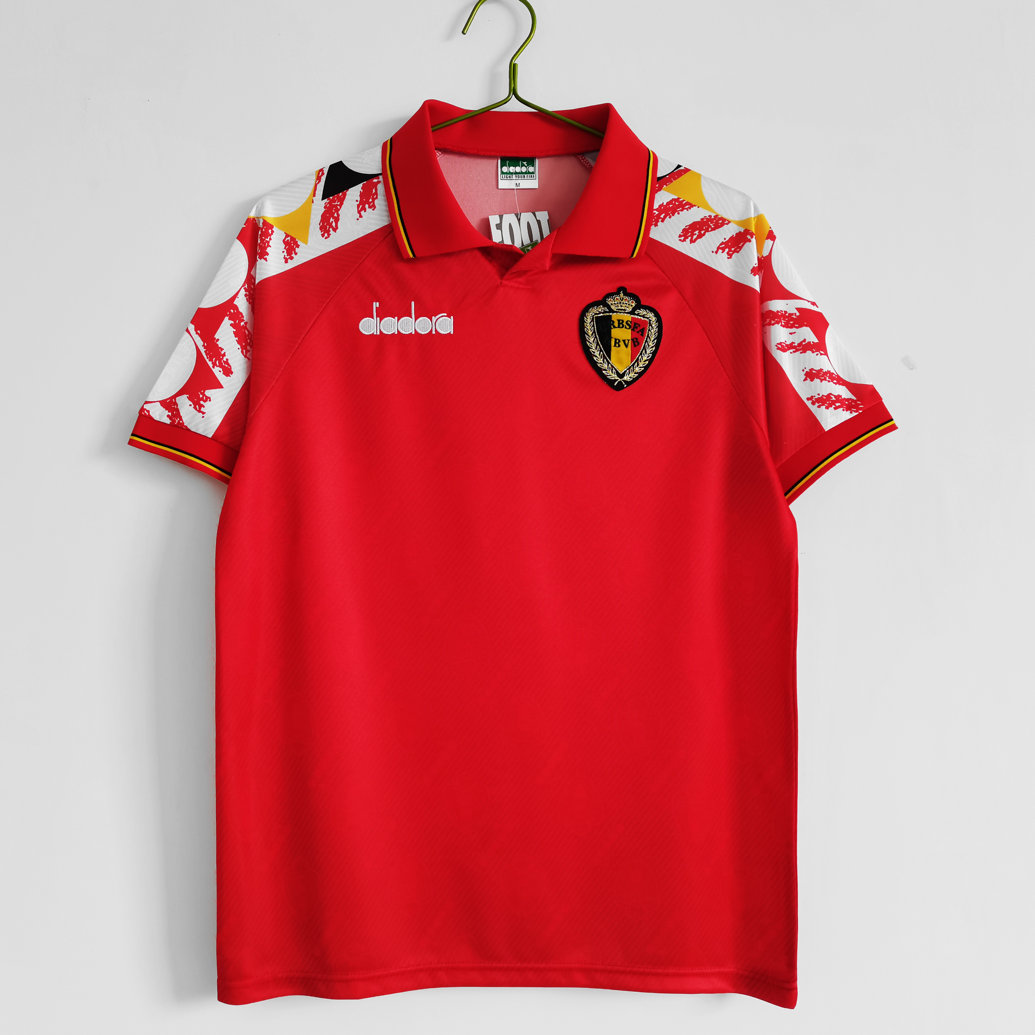 1995 Belgium Home Retro Soccer Jerseys Yupoo     out of stock