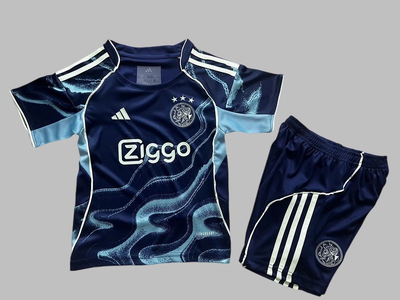 25-26 Ajax Away Kids Cheap Soccer Jerseys Yupoo