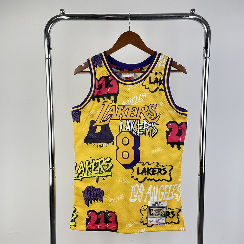 Lakers #8 Retro Hot Press