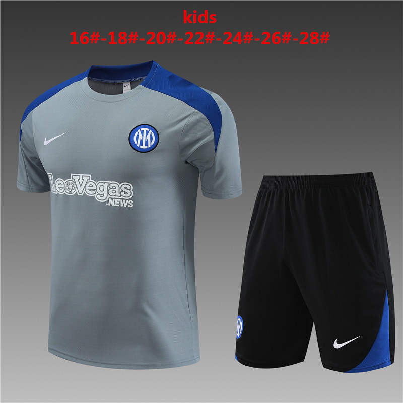 24-25 Inter Milan Kids Training Soccer Jerseys Yupoo