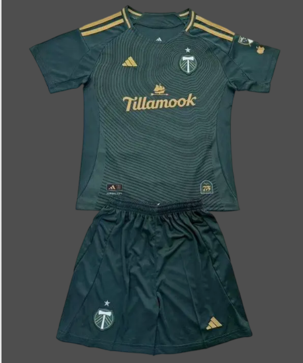 25-26 Portland Timbers Home Kids Cheap Soccer Jerseys Yupoo