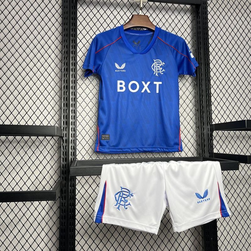 24-25 Rangers Home Kids Soccer Jerseys Yupoo