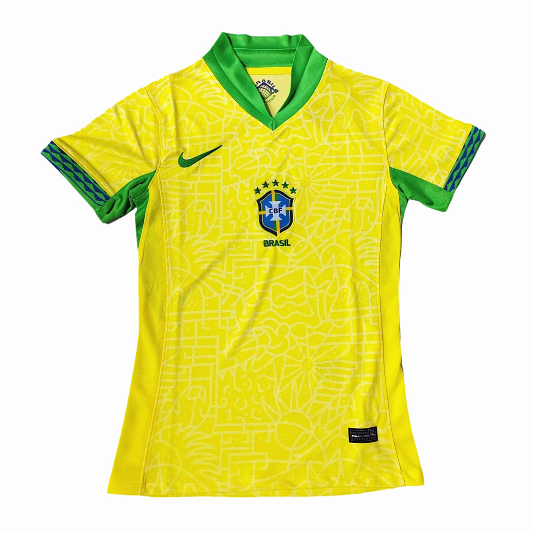 Brazil 2024/25 Home Womens Jersey S-XXL