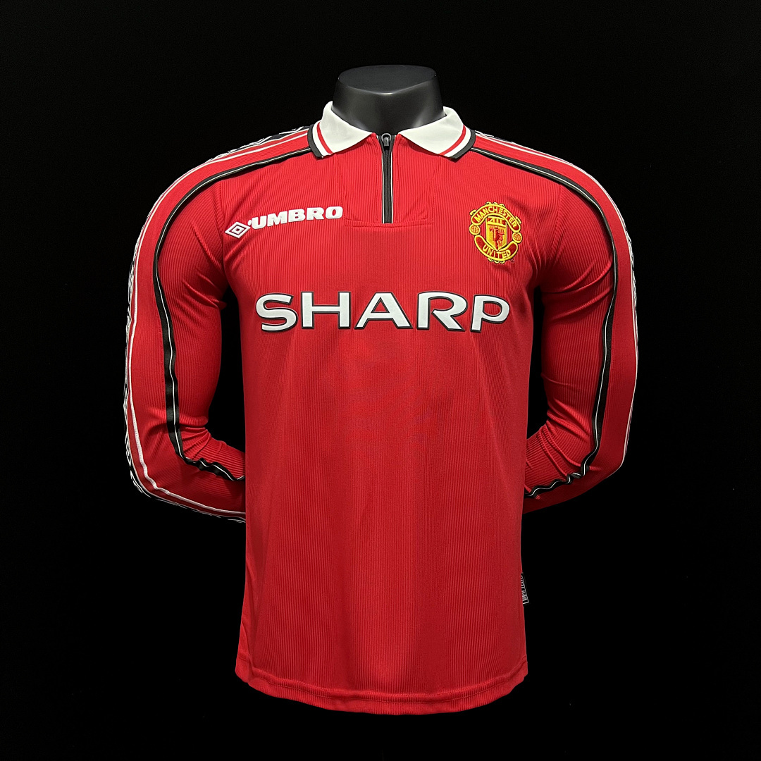 Retro 98/99 Manchester United home long-sleeved S-XXL