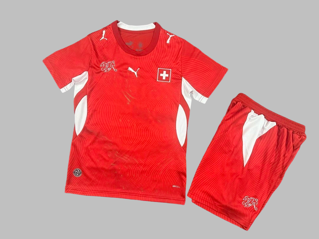 26-27 Switzerland Home Kids Cheap Soccer Jerseys Yupoo