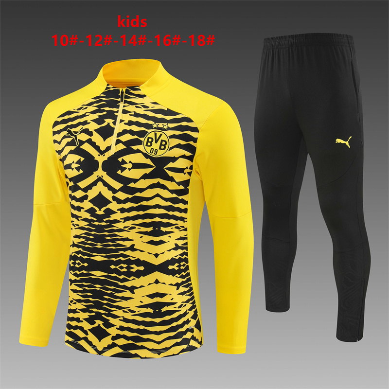 24-25 Dortmund Kids Long Sleeve Training Suit Yupoo