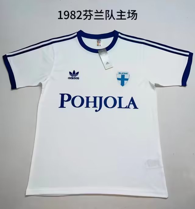 1982 Finland Home Retro Soccer Jerseys Yupoo
