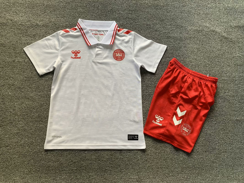 2024 Denmark Away Kids Soccer Jerseys Yupoo
