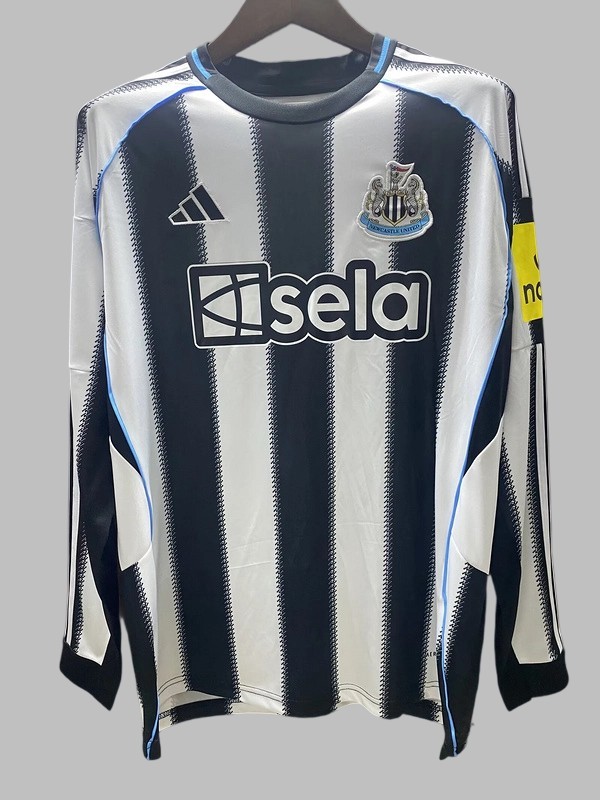 25-26 Newcastle United Home Long Sleeve Cheap Soccer Jerseys Yupo