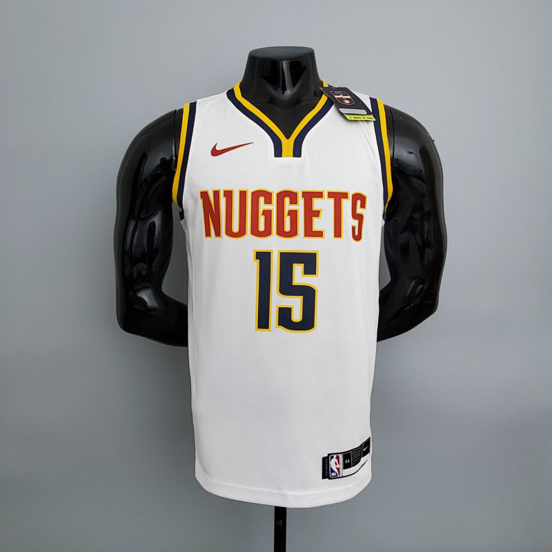 Nuggets Jokic #15  Limited White NBA Jersey S-XXL