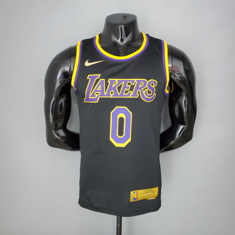 2021 KUZMA#0 Lakers Bonus Edition Black NBA Jersey S-XXL