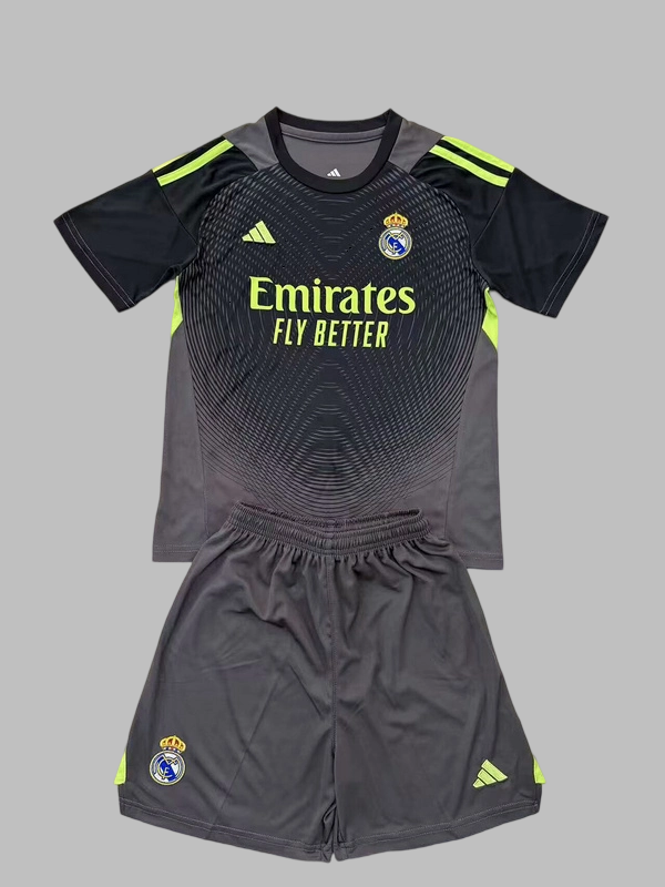 25-26 Real Madrid Goalkeeper Kids Cheap Soccer Jerseys Yupoo