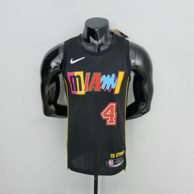 2022 Oladipo #4 Miami Heat City Edition NBA Jersey S-XXL
