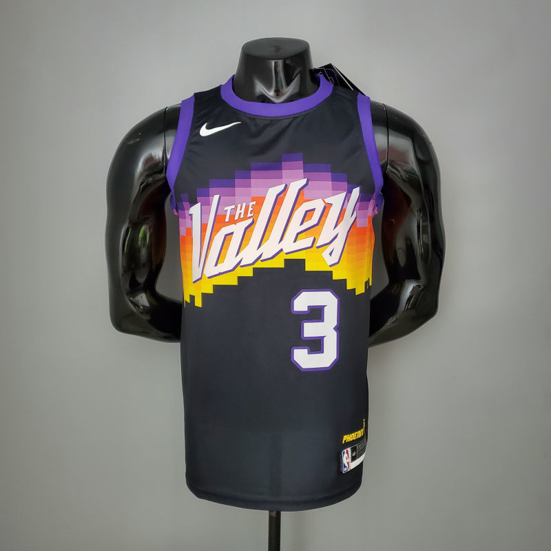 New PAUL#3 Suns City Edition Black NBA Jersey S-XXL