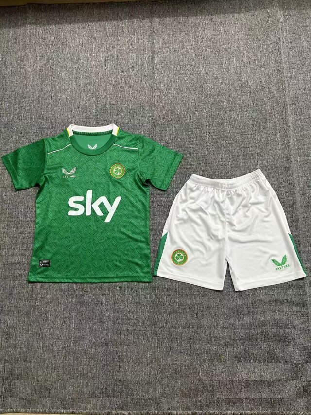 2024 Ireland Home Kids Soccer Jerseys Yupoo
