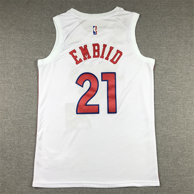 2023 76ers #21 City Edition Embroidery