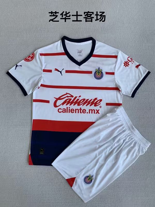 23-24 Chivas Away Kids Soccer Jerseys Yupoo
