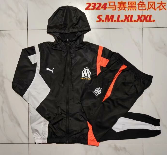 23-24 Marseille Hoodie Windbreaker Jackets Yupoo
