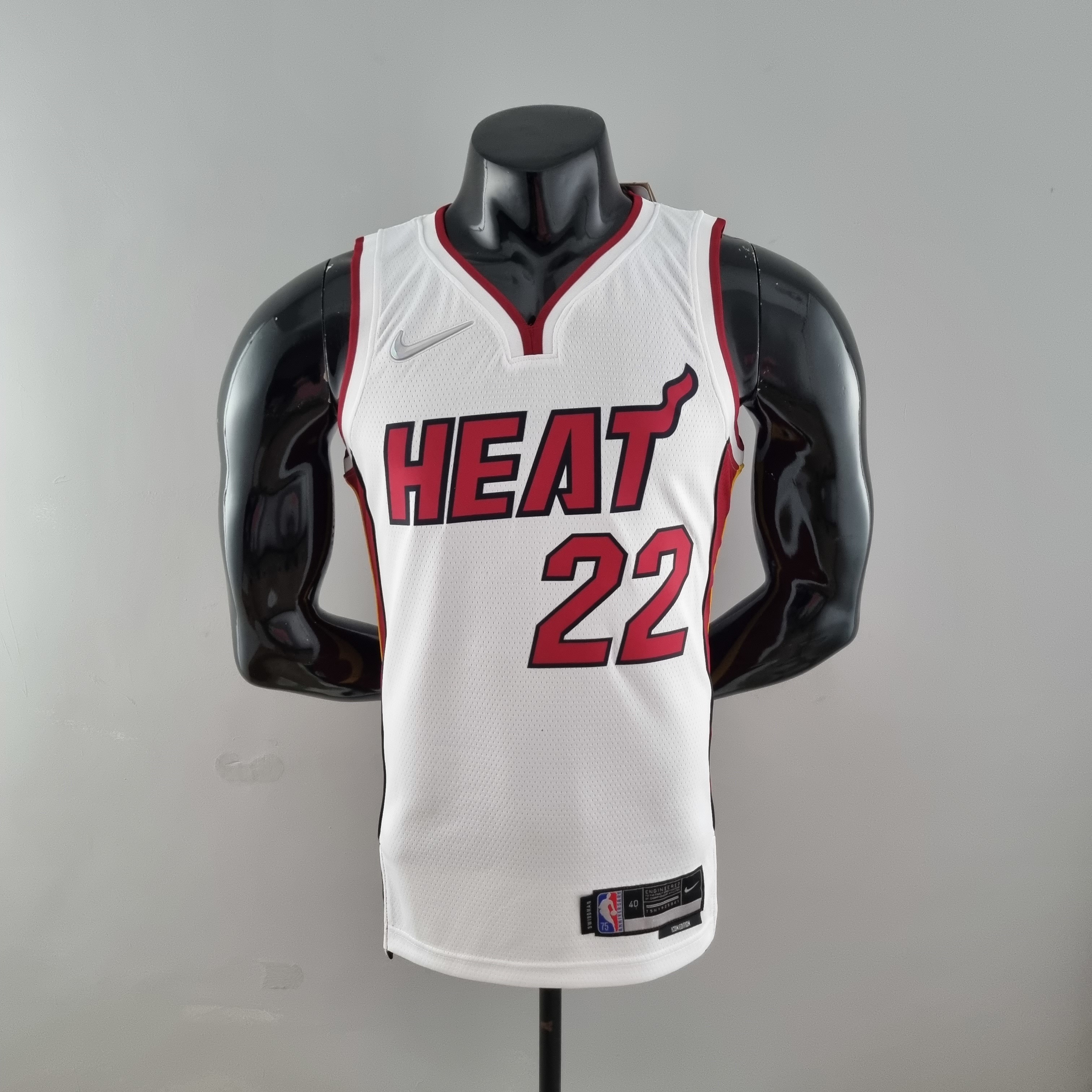 75th Anniversary Miami Heat BUTLER#22 White NBA Jersey S-XXL