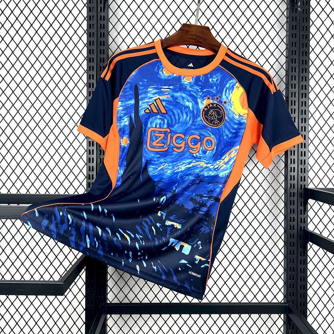Mens Ajax x Van Gogh 2025/26 The Starry Night Edition Jersey