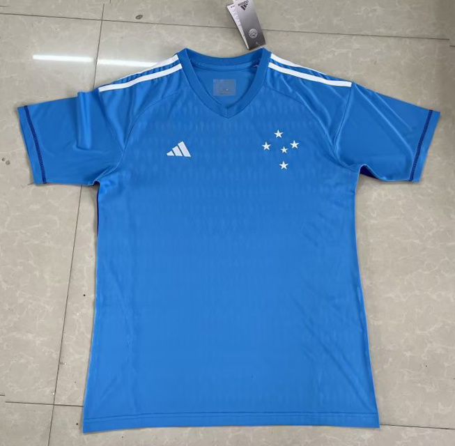 23-24 Cruzeiro Goalkeeper Blue Soccer Jerseys Yupoo