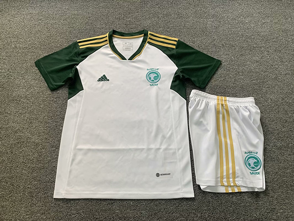 23-24 Saudi Arabia Away Kids Soccer Jerseys Yupoo
