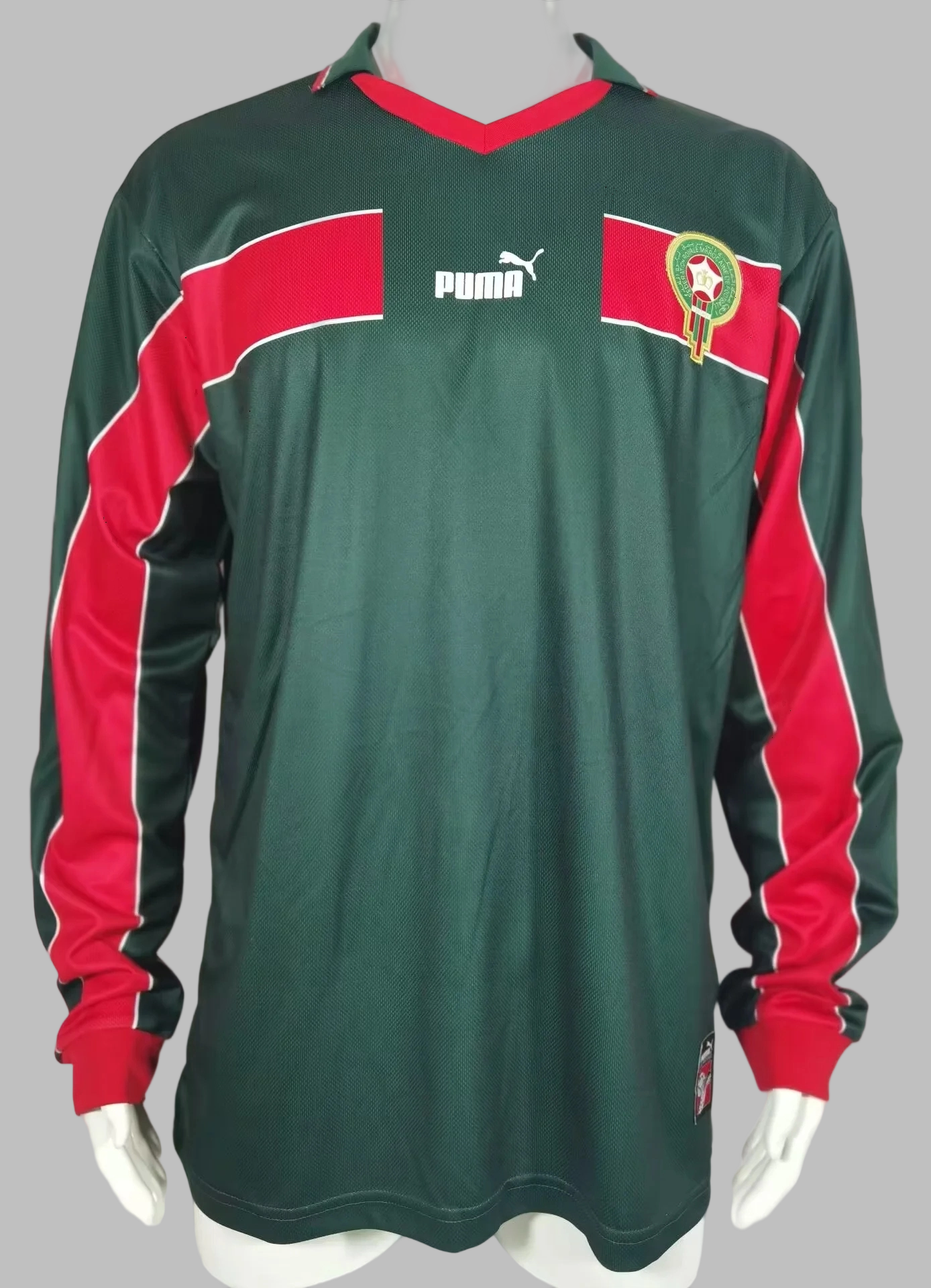 1998 Morocco Home Retro Long Sleeve Soccer Jerseys Yupoo