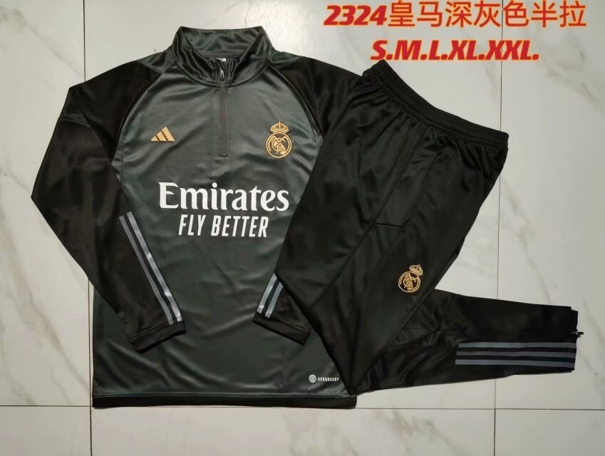 23-24 Real Madrid Long Sleeve Training Suit Yupoo