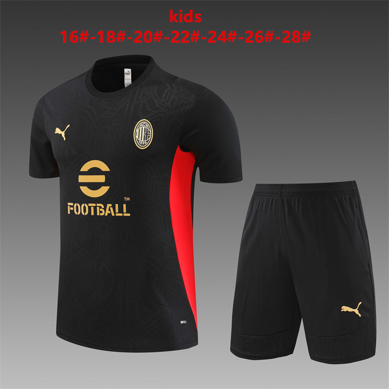 24-25 AC Milan Kids Training Soccer Jerseys Yupoo