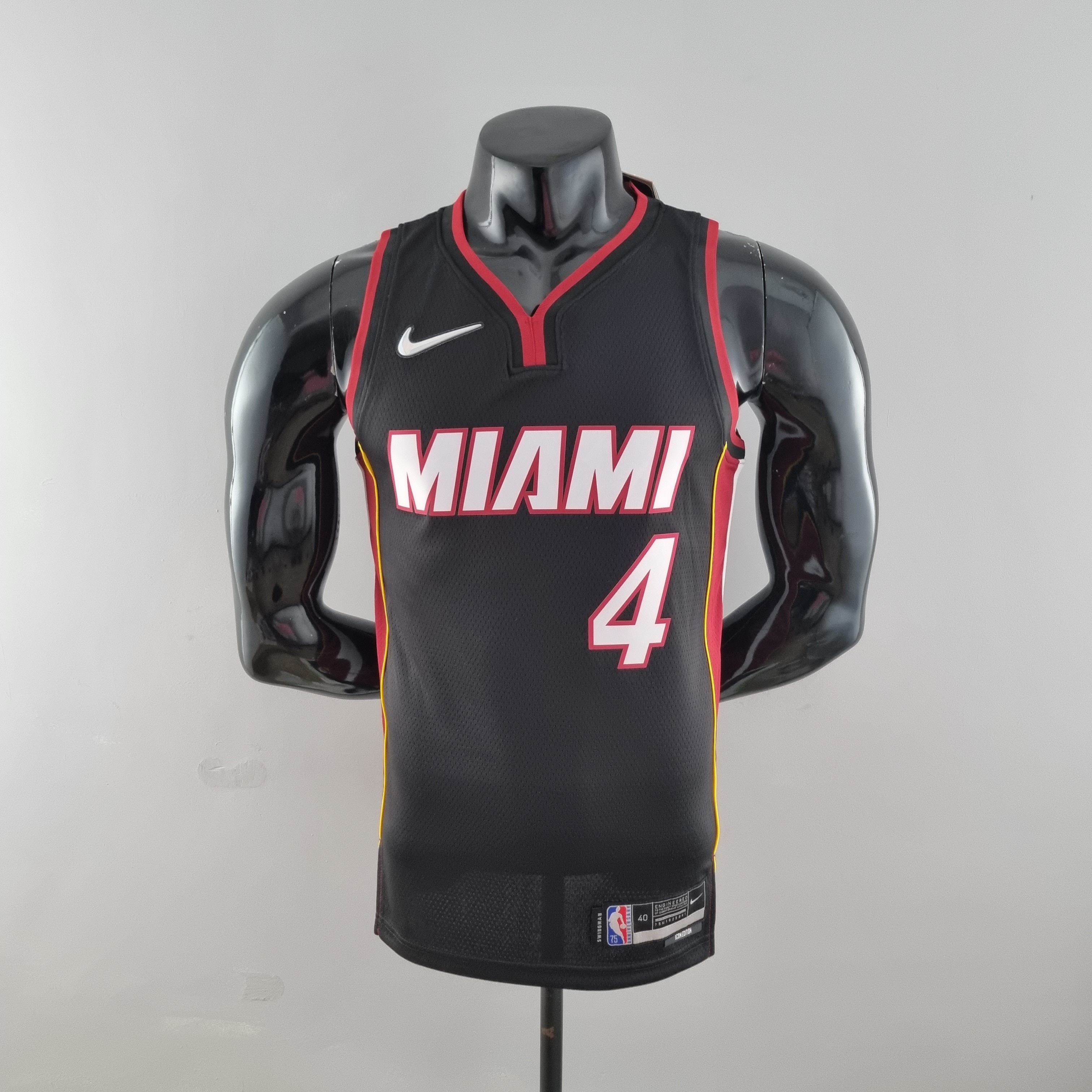 75th Anniversary Miami Heat OLADIPO#4 black NBA Jersey S-XXL