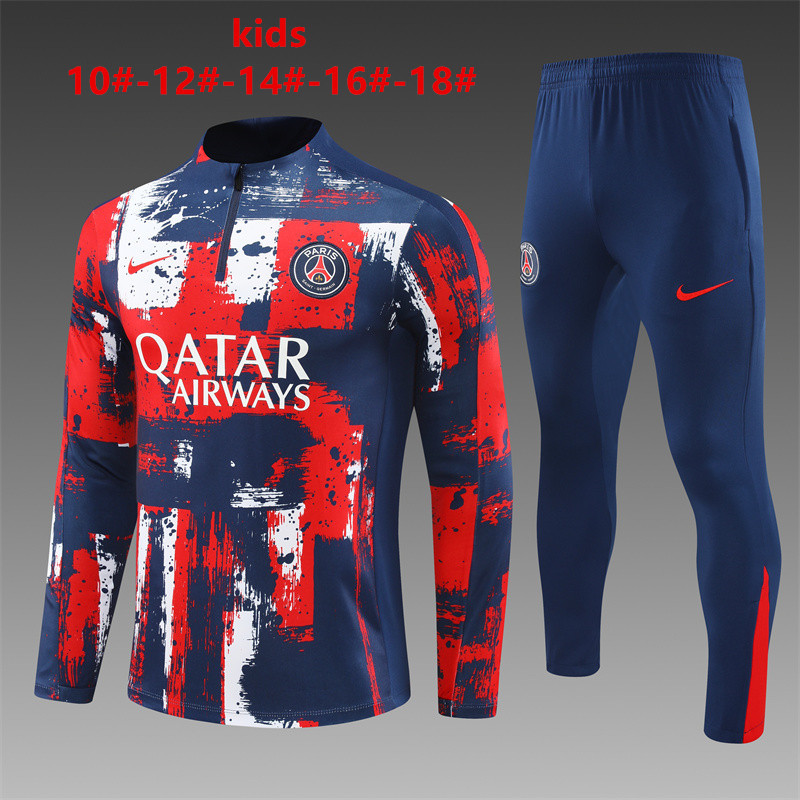24-25 Paris Kids Long Sleeve Training Suit Yupoo