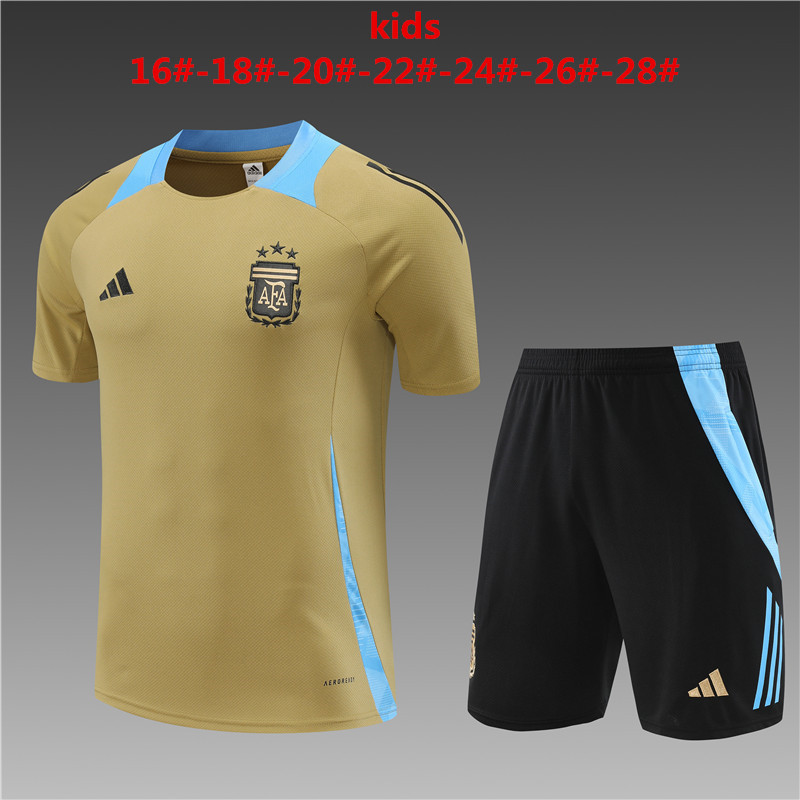 2024 Argentina Kids Training Soccer Jerseys Yupoo