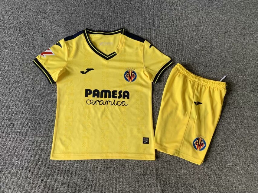 24-25 Villarreal Home Kids Soccer Jerseys Yupoo