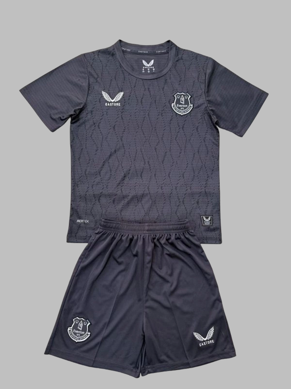 25-26 Everton Goalkeeper Kids Cheap Soccer Jerseys Yupoo