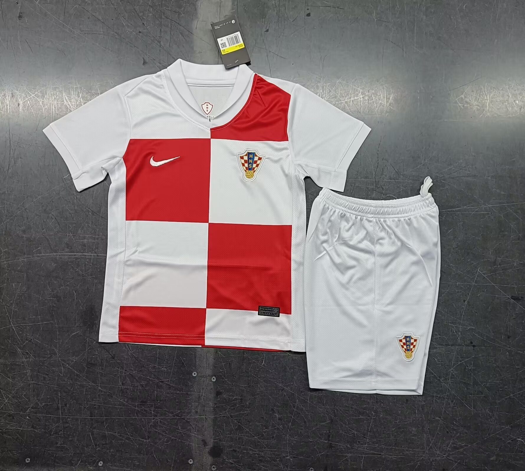 2024 Croatia Home Kids Soccer Jerseys Yupoo