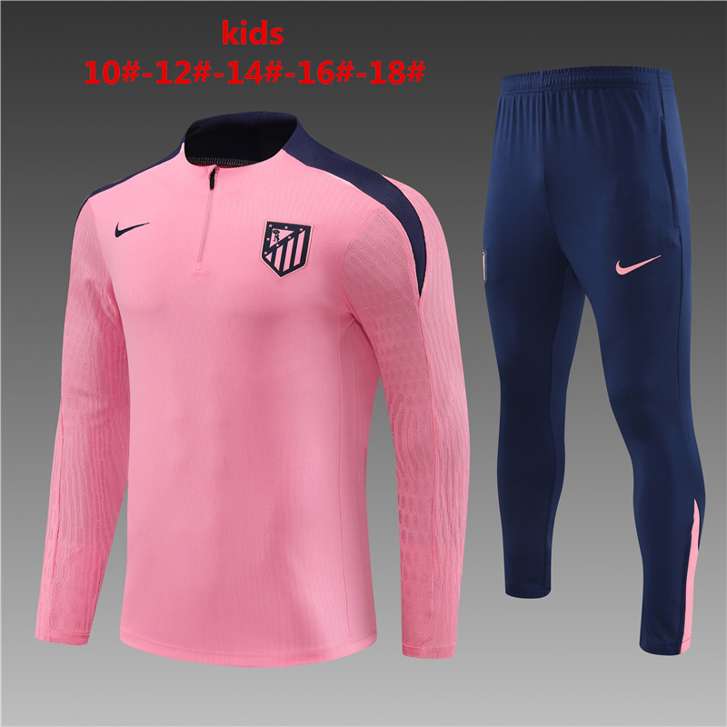 24-25 Atletico Madrid Player Kids Long Sleeve Training Suit Yupoo
