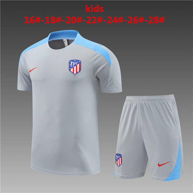 24-25 Atletico Madrid Training Kids Soccer Jerseys Yupoo