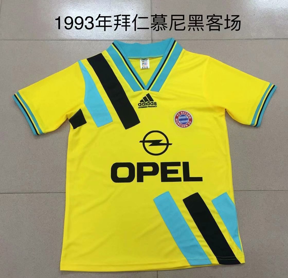 1993 bayern munchen retro soccer jersey yupoo