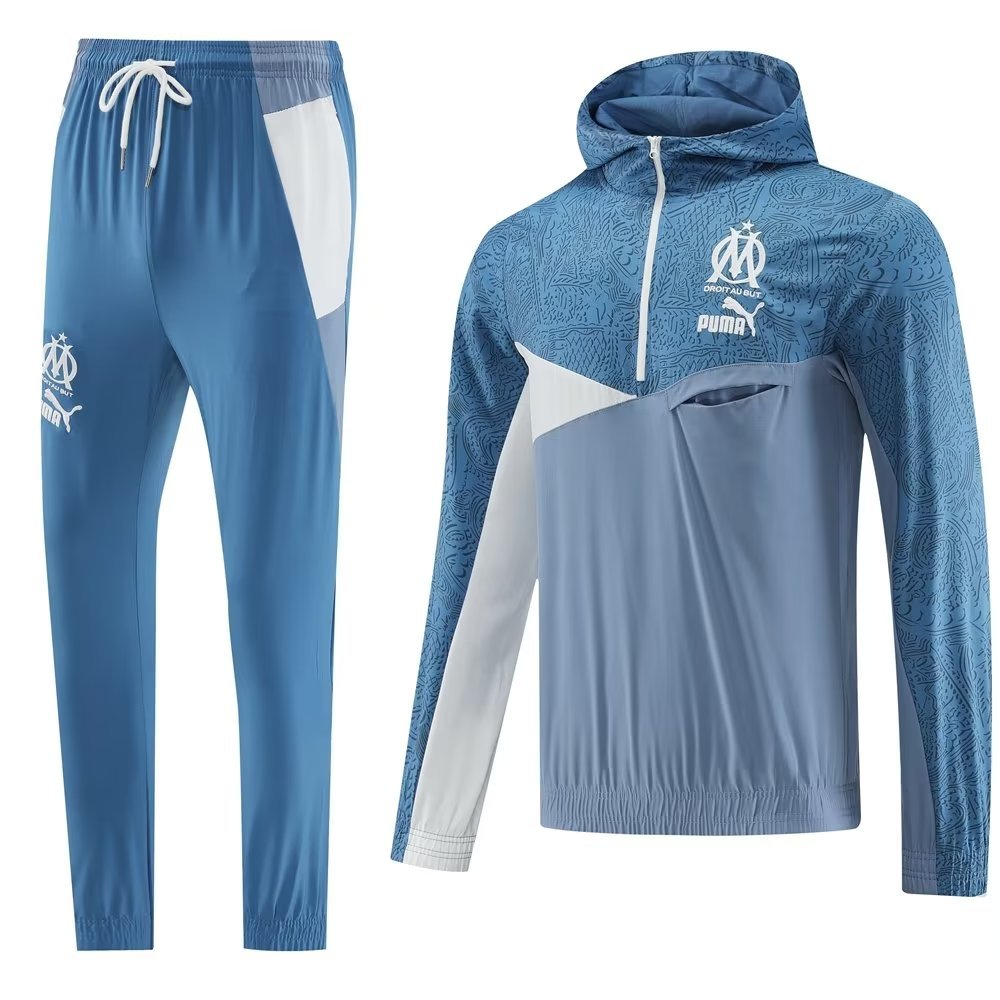 23-24 Marseille Hoodie Windbreaker Long Sleeve Training Suit Yupoo