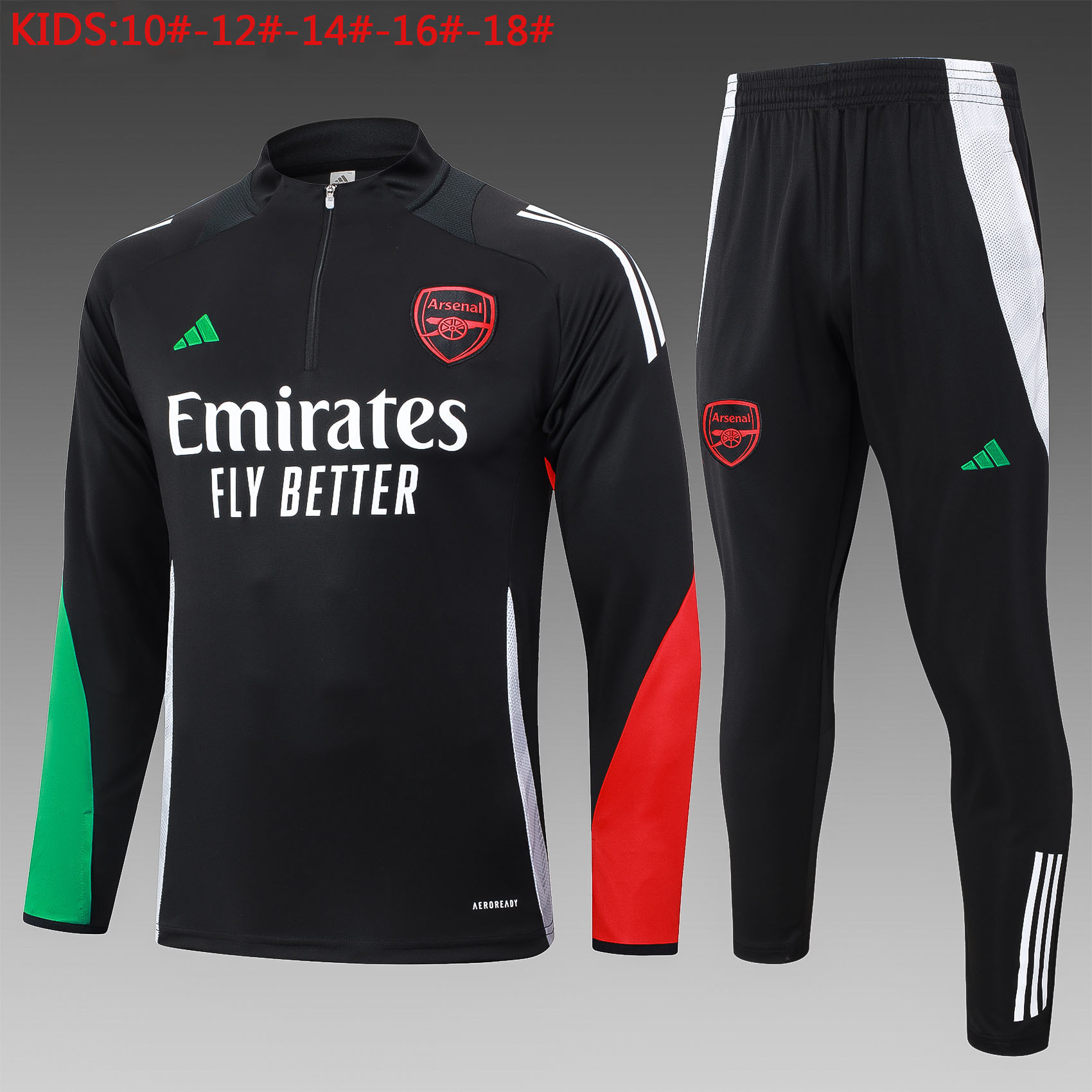 24-25 Arsenal Kids Long Sleeve Training Suit Yupoo