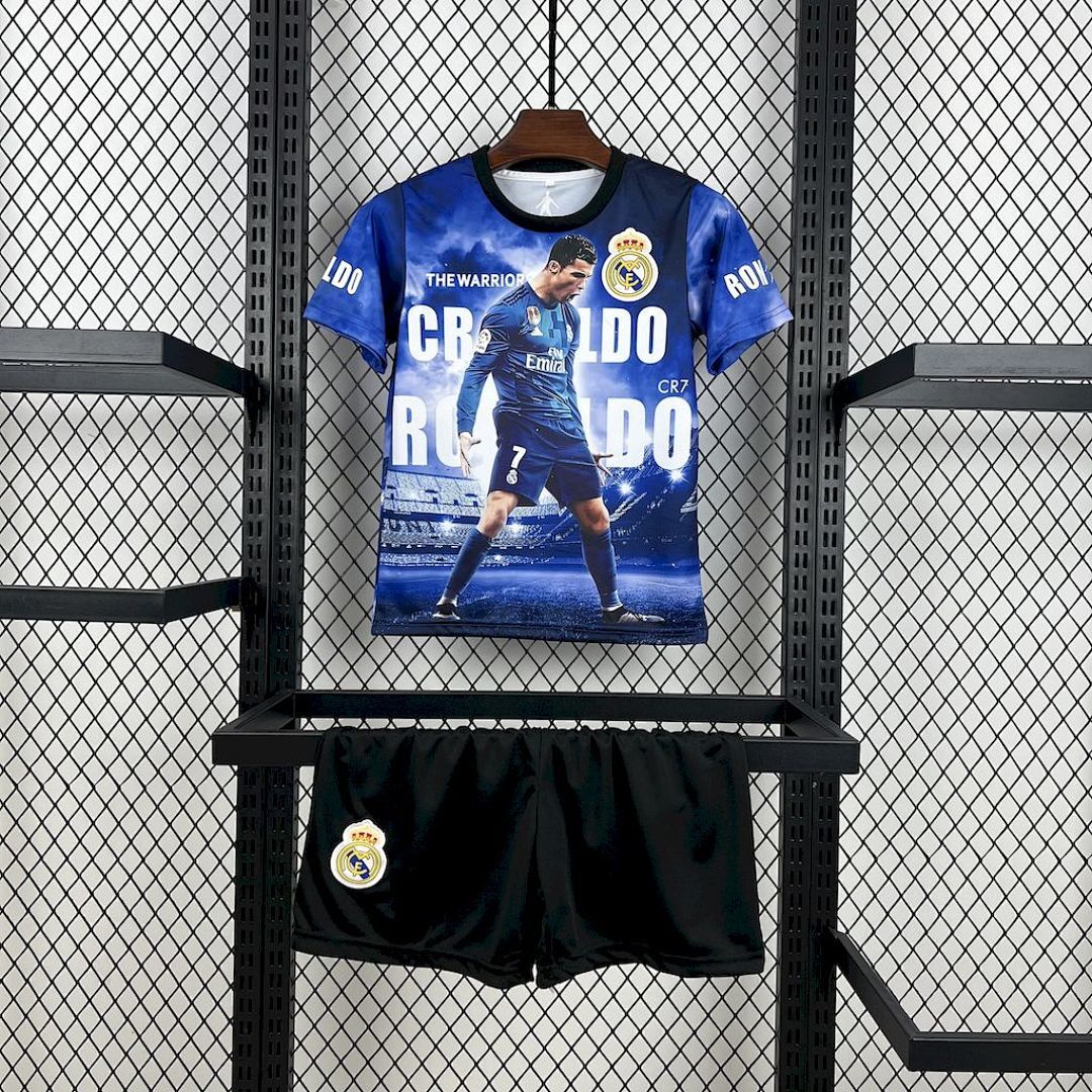 Cristiano Ronaldo 2025/26 Real Madrid Kids Kit