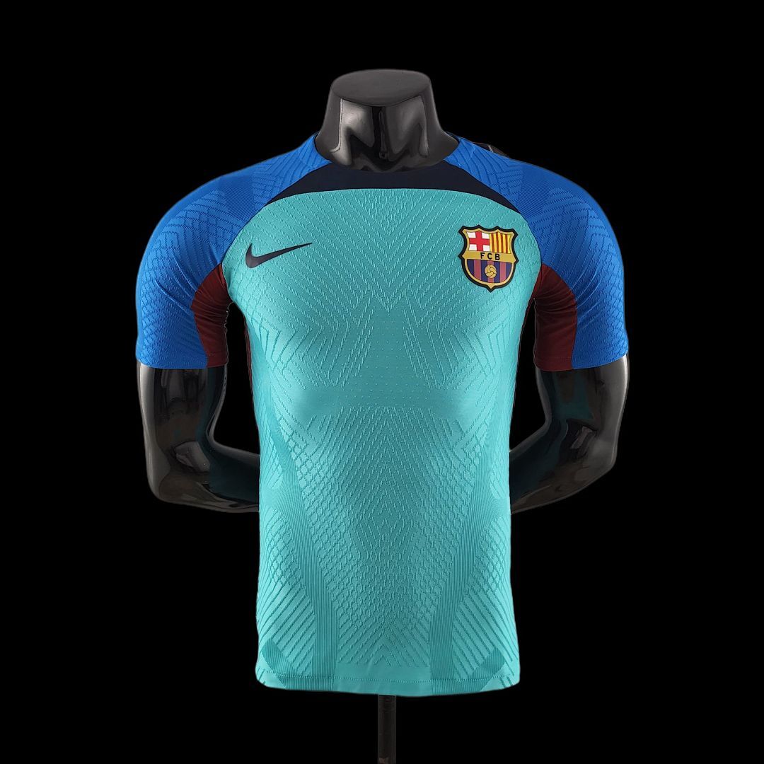 22/23 Barcelona player version Training Suit Blue and Green S-XXL