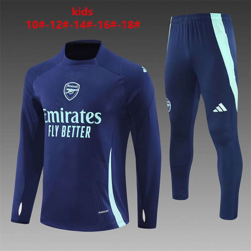 24-25 Arsenal Kids Player Version Long Sleeve Training Suit Yupoo