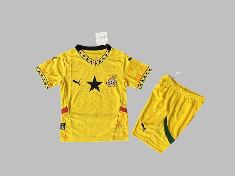 25-26 Ghana Home Kids Cheap Soccer Jerseys Yupoo