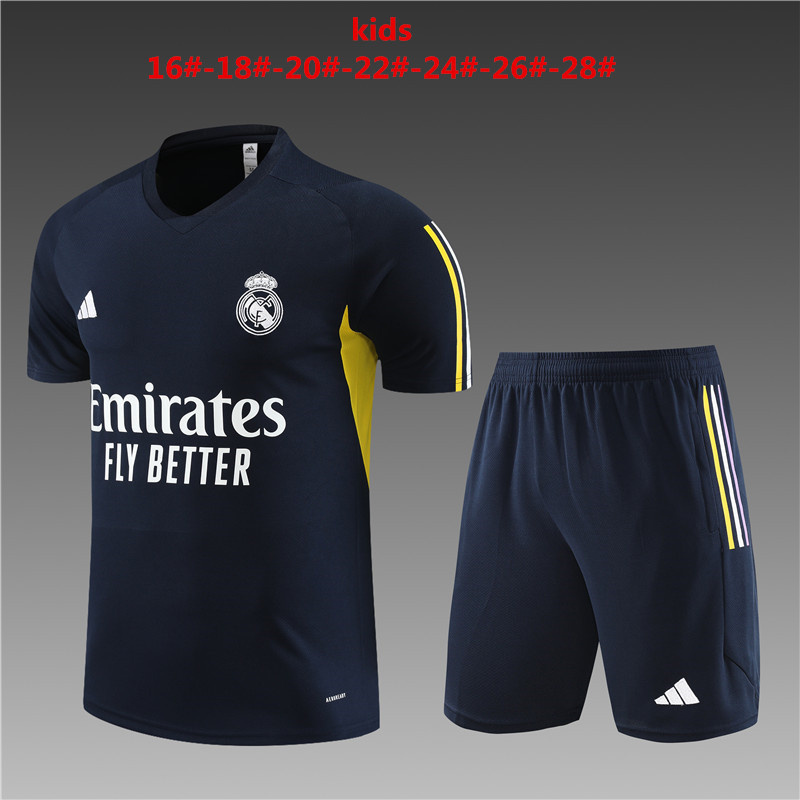 23-24 Real Madrid Kids Training Soccer Jerseys Yupoo