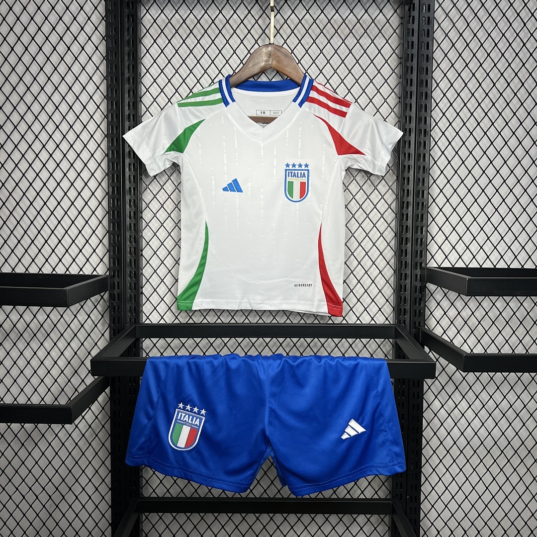 Italy 2024/25 Euro Away Kids Kit