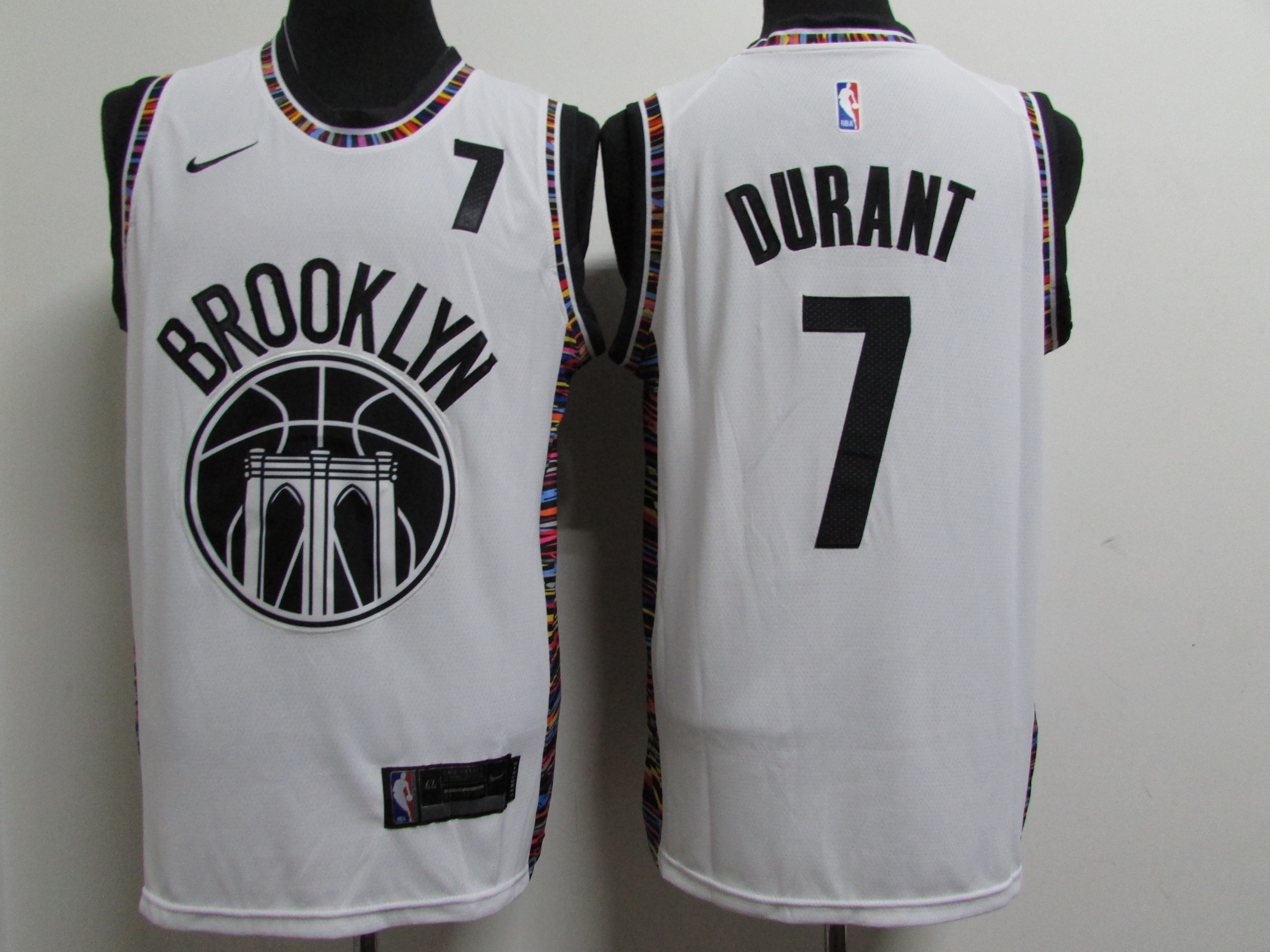 2021 Nets #7 City Edition Embroidery