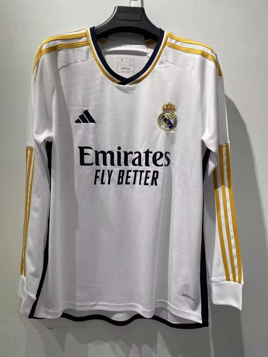 23-24 Real Madrid Home Long Sleeve Soccer Jerseys Yupoo S-3XL