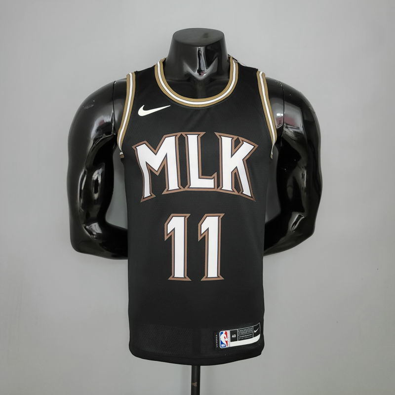 New Season Hawks YOUNG#11 City Edition Black NBA Jersey S-XXL
