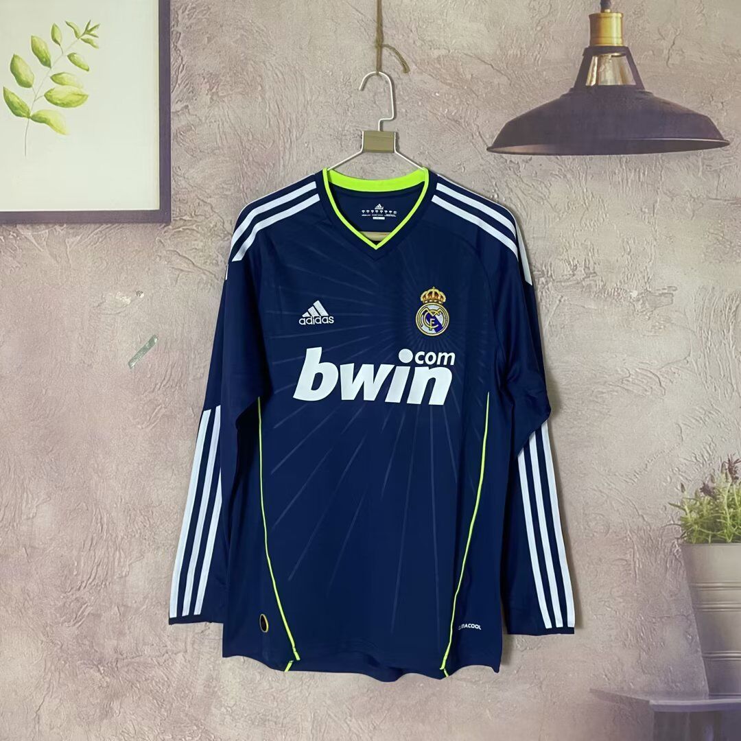 10-11 Real Madrid Away Retro Long Sleeve Soccer Jerseys Yupoo